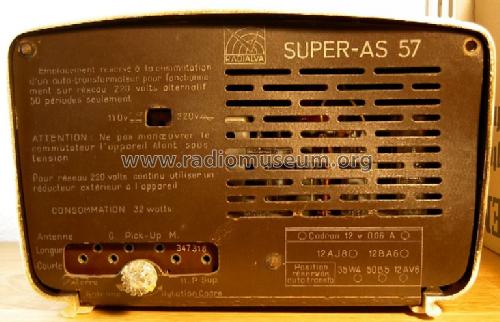 Super-As 57; Radialva, Véchambre (ID = 302982) Radio