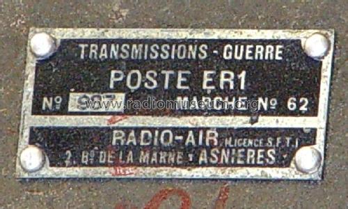 Poste ER1 ; Radio-AIR A.I.R.; (ID = 2003526) Mil TRX
