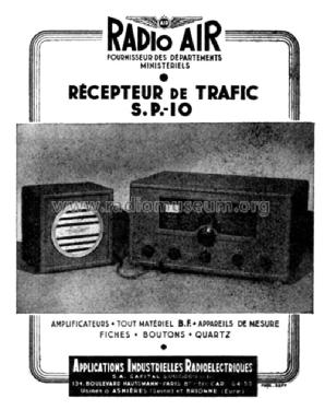 Récepteur de Trafic S.P.10; Radio-AIR A.I.R.; (ID = 2704328) Commercial Re