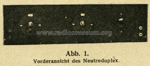 Neutroduplex Bauanleitung; Radio Amateur, (ID = 1293003) Kit