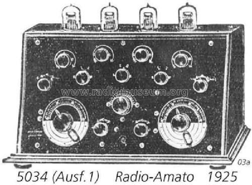 Vierröhren-Sekundär-Empfänger 5034; Radio-Amato, Otto (ID = 2321) Radio