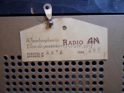 503; Radio AN A.N. - see (ID = 2669975) Radio