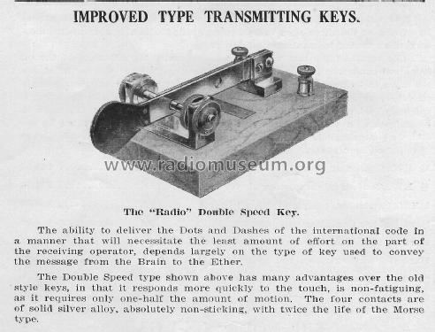 Double Speed Key ; Radio Apparatus Co.; (ID = 2286846) Morse+TTY