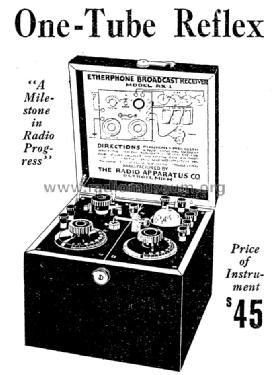 Etherphone RX1; Radio Apparatus Co.; (ID = 1001241) Radio