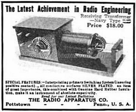 Loose Coupler ; Radio Apparatus Co.; (ID = 1069329) mod-pre26