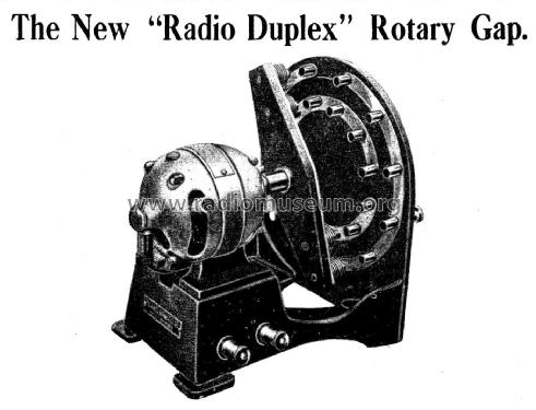 Radio Duplex Rotary Discharge Rotary Spark Gap; Radio Apparatus Co.; (ID = 2286483) Amateur-D