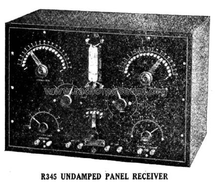 Undamped Panel Receiver R345; Radio Apparatus Co. (ID = 975256) Radio