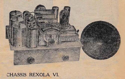 Rexola VI Chassis ; Radio-Bourse Rexola, (ID = 1732508) Radio