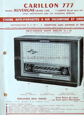 Auvergne 777; Radio-Carillon, A. (ID = 2303154) Radio