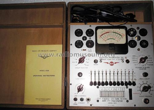 808A Tube & Set-Tester; Radio City Products (ID = 654495) Equipment