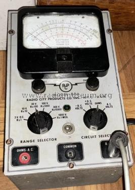 Electronic Voltmeter Ohmmeter 664; Radio City Products (ID = 3092258) Equipment