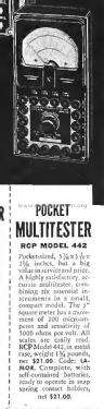 Multimeter 442; Radio City Products (ID = 3050428) Equipment