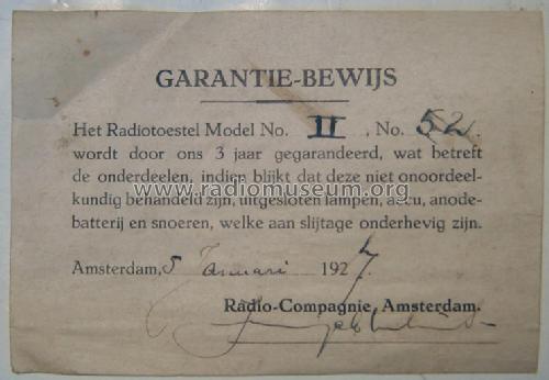 Model II ; Radio-Compagnie (ID = 482632) Radio