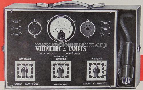 Voltmètre à Lampes ; Radio-Contrôle; Lyon (ID = 2416669) Equipment