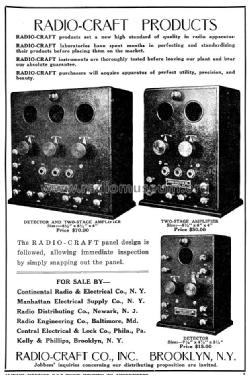 Two Stage Audio Amplifier ; Radio-Craft Company (ID = 993727) mod-past25