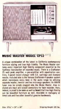 Music Master CP-12; Radio Craftsmen Inc. (ID = 1126986) R-Player