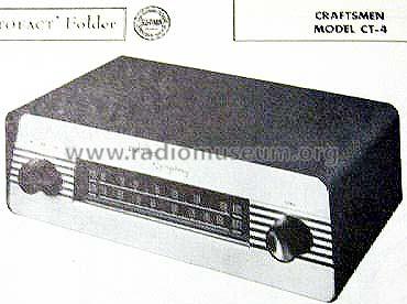 CT-4 'Symphony' Tuner; Radio Craftsmen Inc. (ID = 475212) Radio