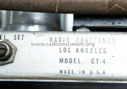 CT-4 'Symphony' Tuner; Radio Craftsmen Inc. (ID = 2040559) Radio
