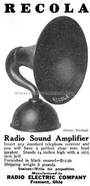 Recola Sound Amplifier ; Radio Electric (ID = 2044416) Speaker-P