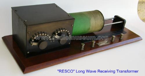 Resco Long Wave Receiving Transformer ; Radio Electric (ID = 1985108) mod-pre26