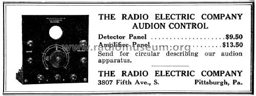 Amplifer Panel ; Radio Electric Co.; (ID = 1061609) Ampl/Mixer