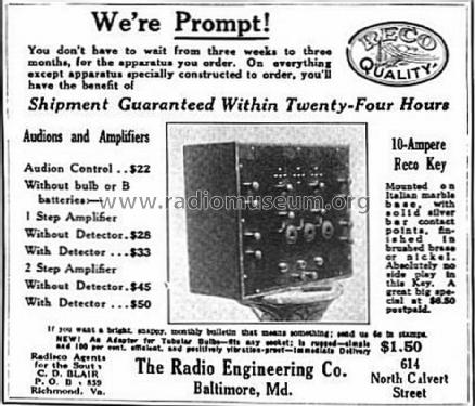 Audion Control ; Radio Engineering Co (ID = 1066093) mod-pre26