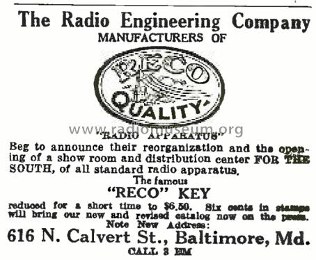 RECO Key ; Radio Engineering Co (ID = 2517791) Morse+TTY