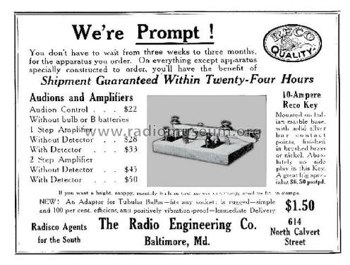 RECO Key ; Radio Engineering Co (ID = 2517800) Morse+TTY