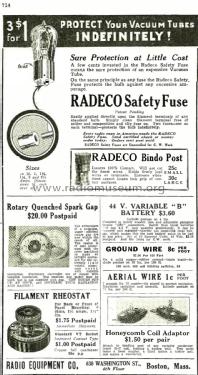 Rotary Quenched Spark Gap ; Radio Equipment Co. (ID = 1949254) Amateur-D
