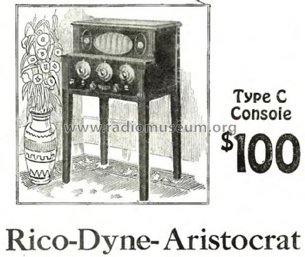Ricodyne Aristocrat Type C; Radio Industries (ID = 1544791) Radio