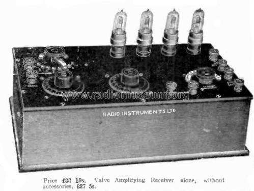 4-Valve Set V.4.C.; Radio Instruments (ID = 2506378) Radio