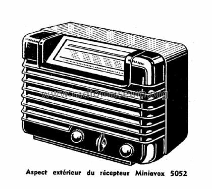 Miniavox 5052; Radio L.L. Lucien (ID = 1448153) Radio