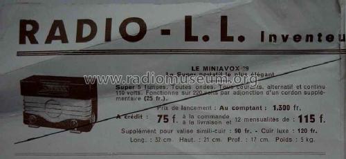 Miniavox 39; Radio L.L. Lucien (ID = 1627696) Radio