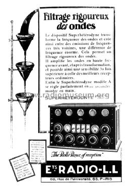Superhétérodyne Type 24; Radio L.L. Lucien (ID = 1450972) Radio