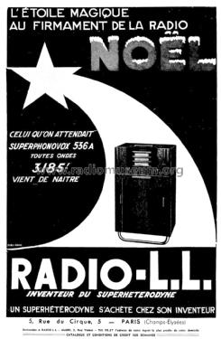Superphonovox 536A; Radio L.L. Lucien (ID = 2138076) Radio
