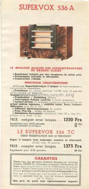 Supervox 536A; Radio L.L. Lucien (ID = 3038813) Radio