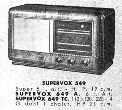 Supervox 649TC; Radio L.L. Lucien (ID = 1448461) Radio