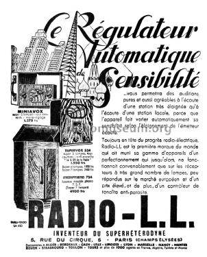 Synchrophonovox 734; Radio L.L. Lucien (ID = 2500705) Radio