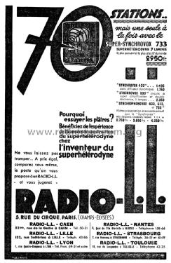 Synchrovox 433; Radio L.L. Lucien (ID = 2138111) Radio