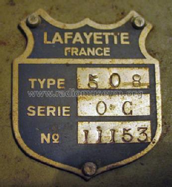 508 A; Lafayette-France La (ID = 1595175) Radio