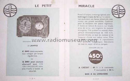 Le Petit Miracle A303; Miracle, Radio-Lyon, (ID = 1611304) Radio