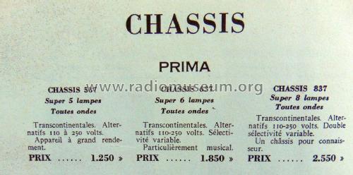 Prima Poste 637; Radio-Prim; Paris (ID = 2429775) Radio