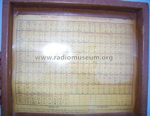 DayRad Tube Tester Series 14; Radio Products (ID = 1141761) Equipment