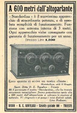 Standardina ; Radio-Ravalico; (ID = 3051293) Radio