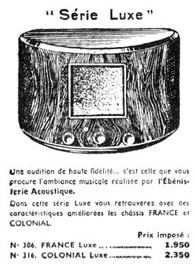 France Luxe 306; Radio Rem's Cadran (ID = 2214256) Radio