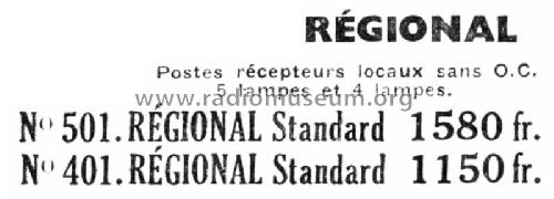 Régional Standard 501; Radio Rem's Cadran (ID = 2214341) Radio