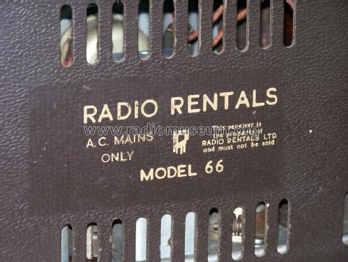 66 AC; Radio Rentals; (ID = 2023361) Radio