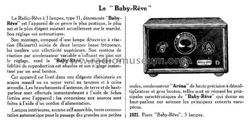 Baby-Rêve 31; Radio-Rêve, M. (ID = 1987385) Radio