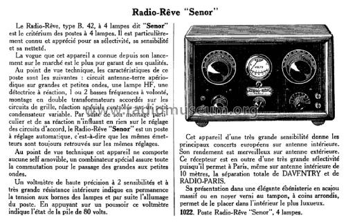 Senor B42; Radio-Rêve, M. (ID = 1987383) Radio