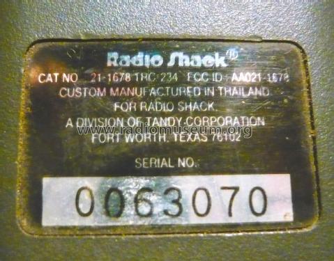 CB Transceiver 40 Ch. TRC-234 21-1678; Radio Shack Tandy, (ID = 1835294) Citizen